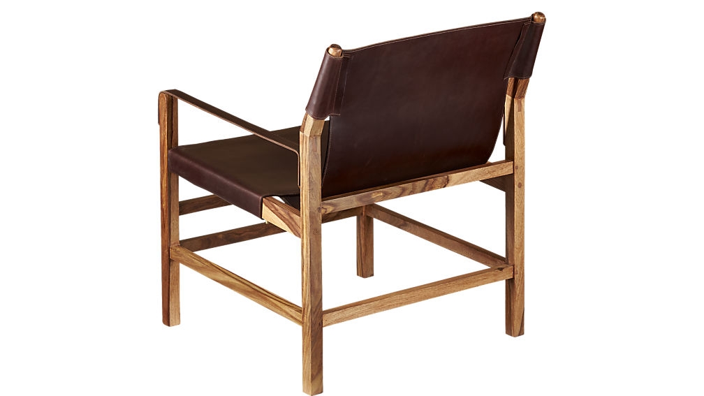 expat ii leather safari chair - Image 3