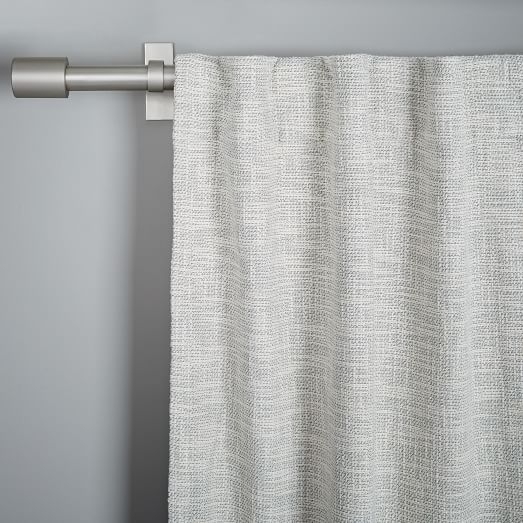 Textured Weave Curtain + Blackout Lining - Ivory - 84" - Image 0
