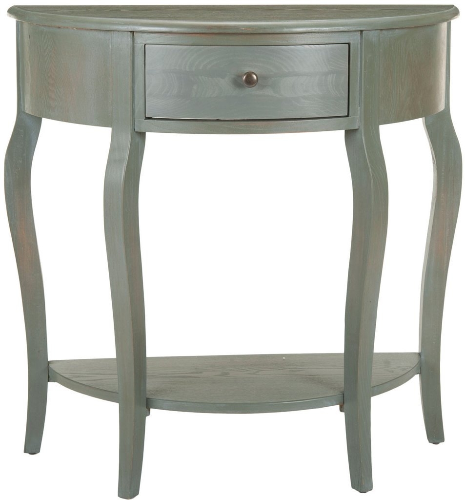 Jan Demilune Small Console - French Grey - Arlo Home - Image 0