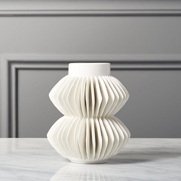 Celia White Vase - Image 0