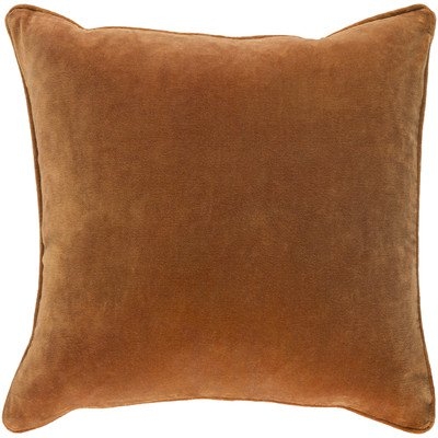 Safflower Pillow - Dark Orange - 18" x 18" - Image 0