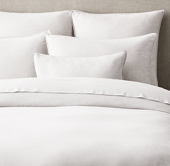 HEATHERED COTTON-CASHMERE DUVET COVER - Natural - Image 0