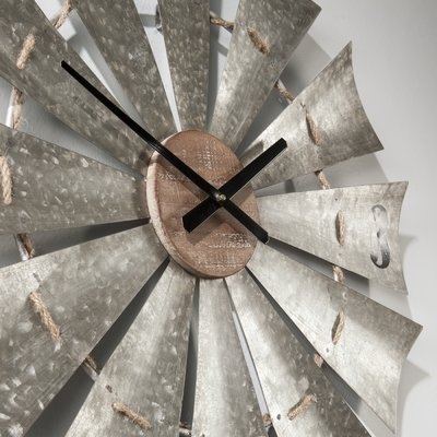 Oversized Windmill 28.5" Wall Clock - Image 1