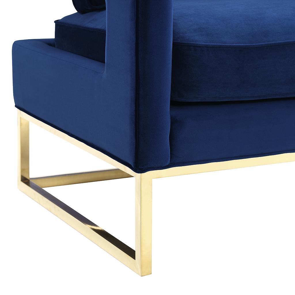 Aubrey Navy Velvet Chair - Image 7