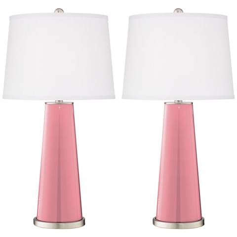 Haute Pink Leo Table Lamp Set of 2 - Image 0