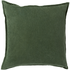 Cotton Velvet Pillow, Pillow Shell with Down Insert - Image 0