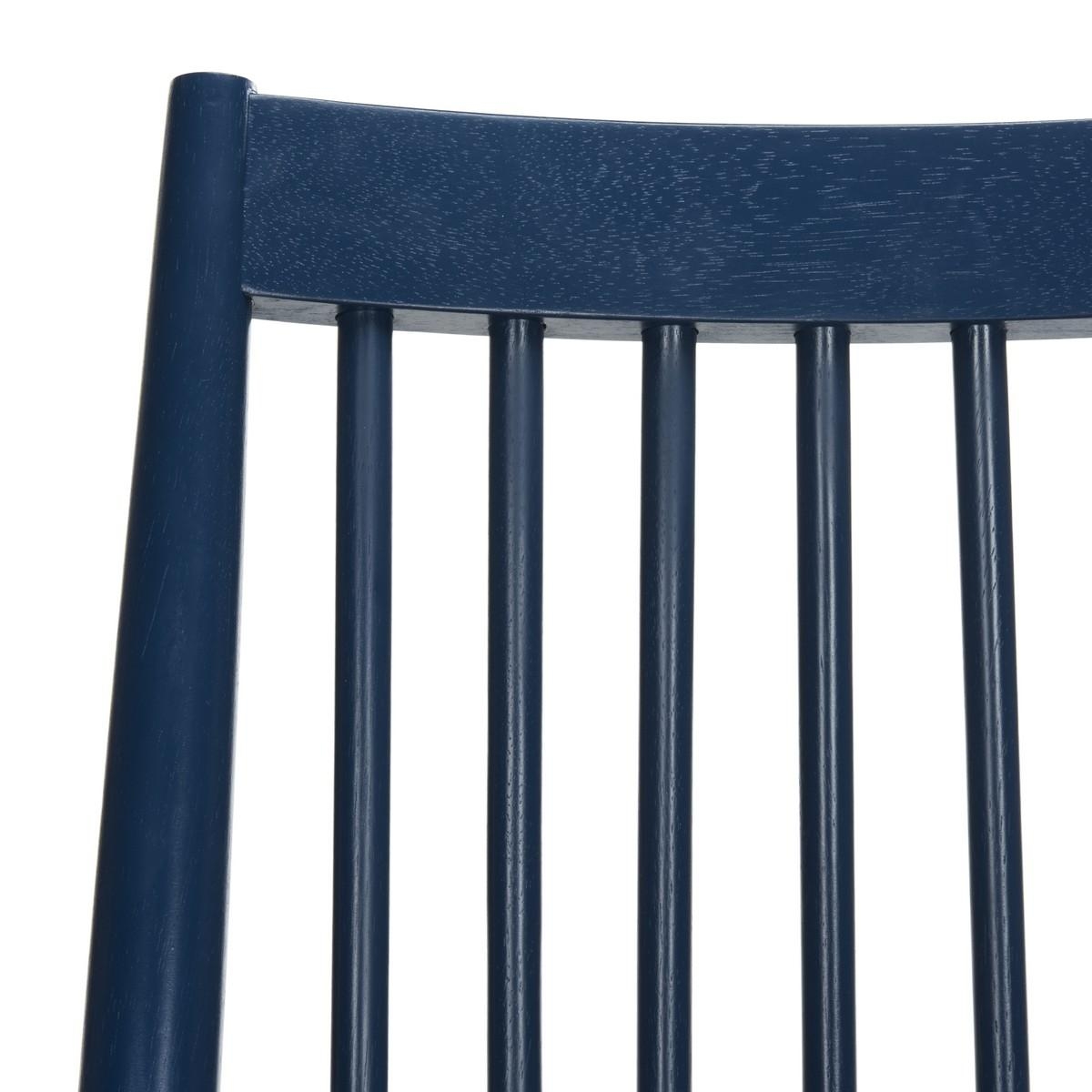 Wren 19"H Spindle Dining Chair - Navy - Safavieh - Image 3