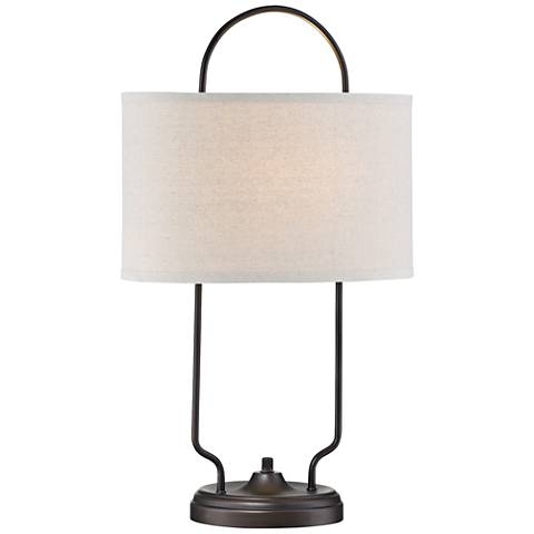 Lite Source Baldwin Vintage Bronze Linear Table Lamp - Image 0