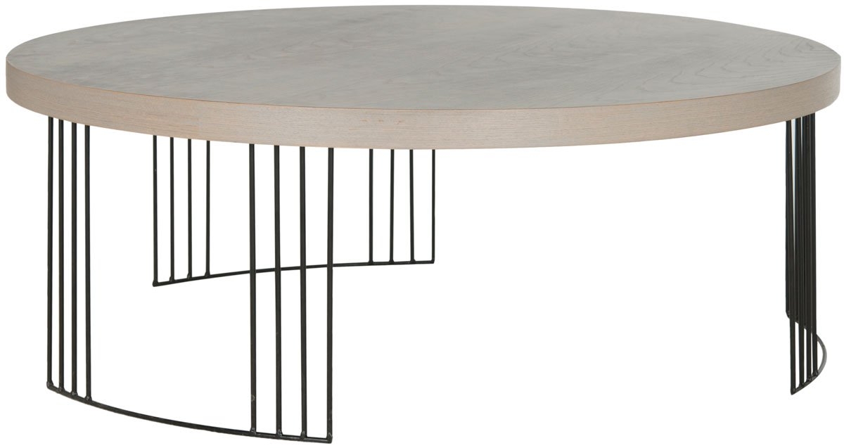Keelin Mid Century Scandinavian Wood Coffee Table - Grey/Black - Arlo Home - Image 1