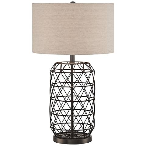 Lite Source Cassiopeia Black Metal Table Lamp - Image 0
