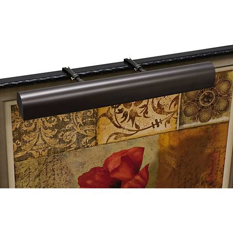 House of Troy 24"W Mahogany Bronze Plug-In Picture Light - Image 0