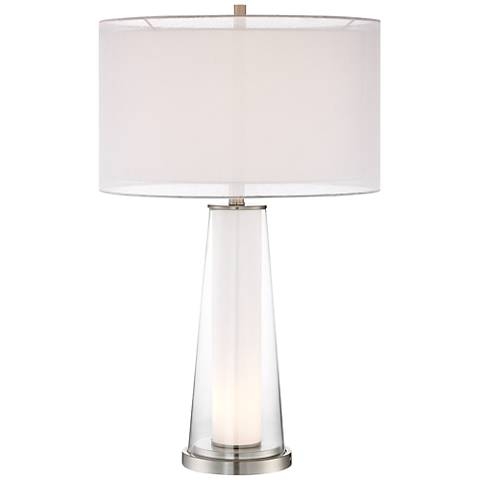 Bruno Clear Glass with Frosted Inner Nightlight Table Lamp - Image 0