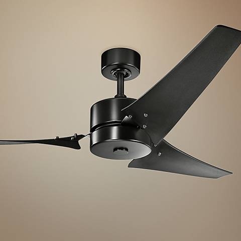 60" Kichler Motu™ Satin Black Ceiling Fan - Image 0
