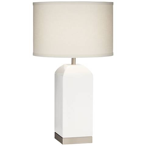 Willa Milk Box White Table Lamp - Image 0