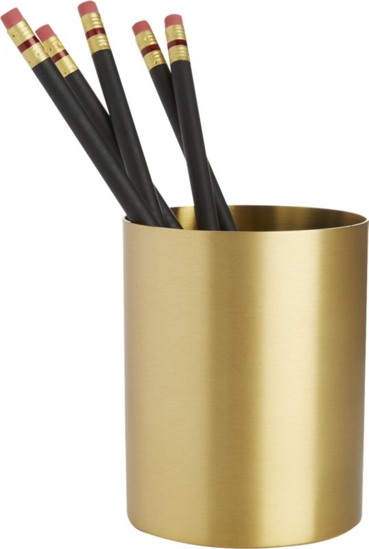 Solid Brass Studio Pencil Cup - Image 4
