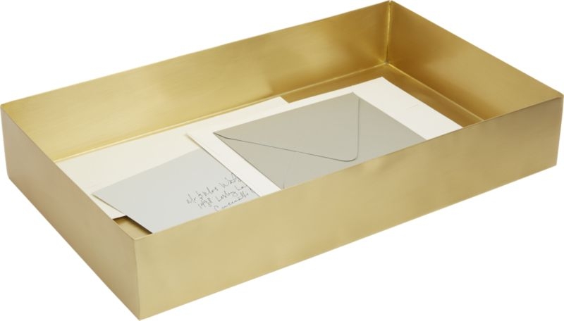 Solid Brass Studio Letter Tray - Image 4