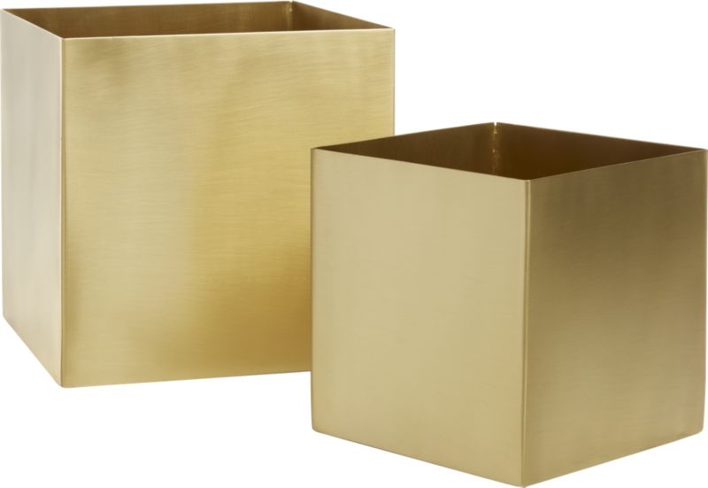 2-Piece Small Solid Brass Studio Storage Box Set - Image 6