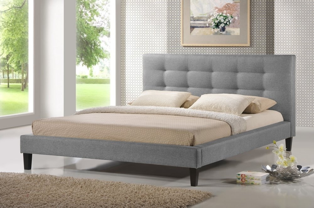 Frisina Upholstered Platform Bed by Brayden Studio - Gray - King - Image 1