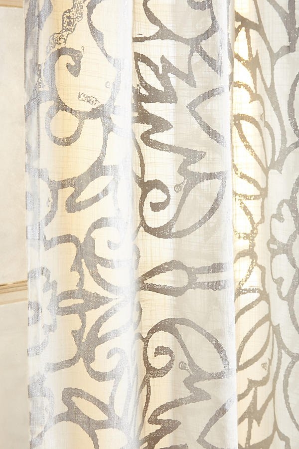 Petalwood Curtain, Ivory, 50"W x 84"L - Image 1