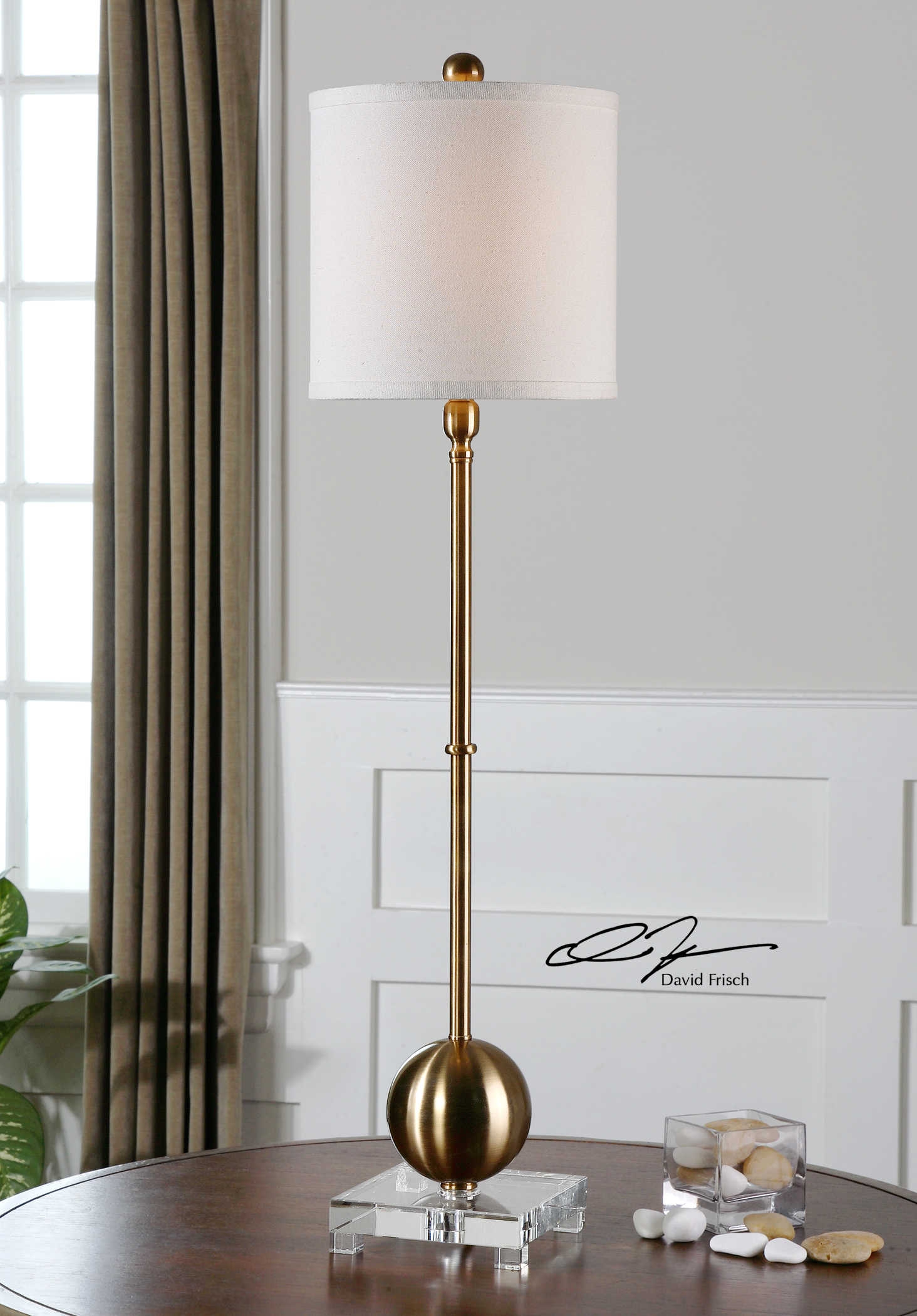 Laton Brass Buffet Lamp - Image 1