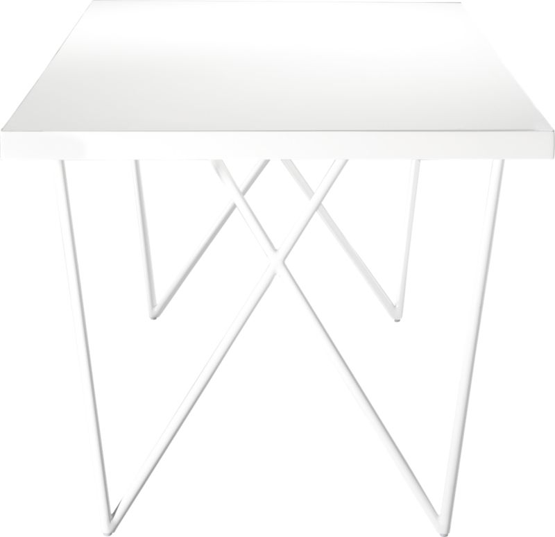 "Dylan 36""x80"" White Dining Table" - Image 4