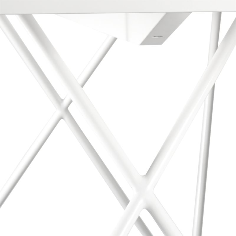 "Dylan 36""x80"" White Dining Table" - Image 5