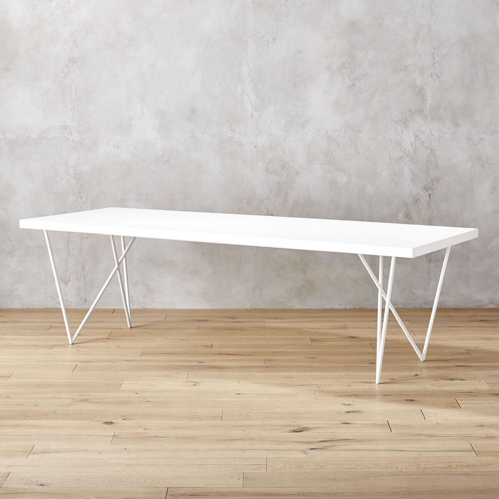 "Dylan 36""x104"" White Dining Table" - Image 0
