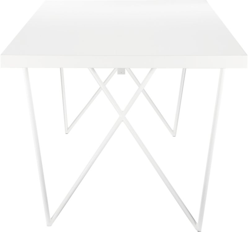 "Dylan 36""x104"" White Dining Table" - Image 3