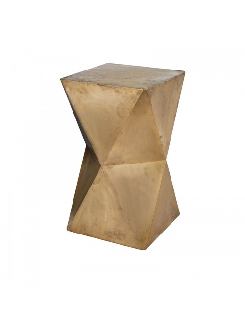 Astern Gold Faceted Stool - Image 0