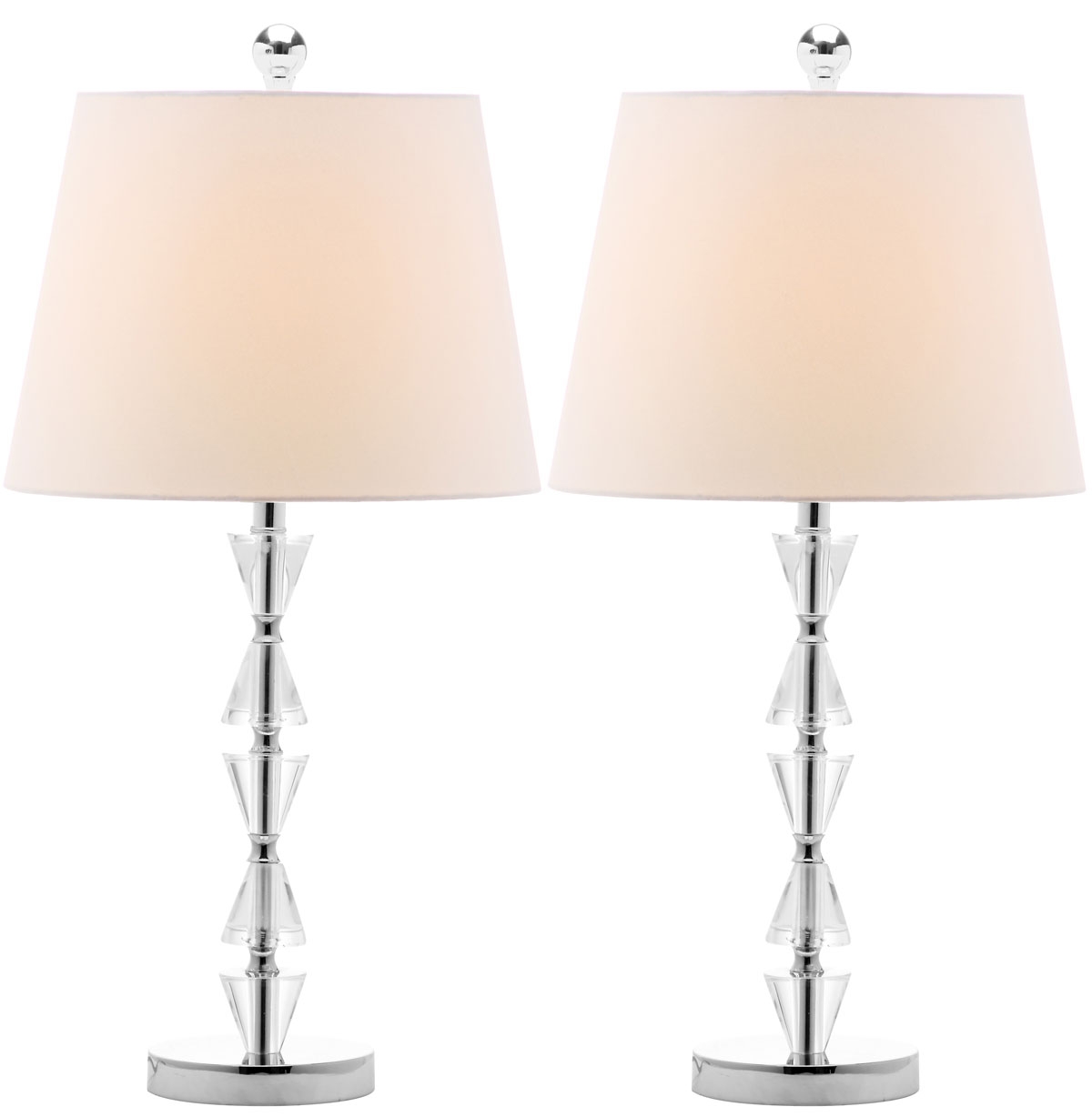 Deco 24.5-Inch H Prisms Crystal Table Lamp - Clear - Arlo Home - Image 1