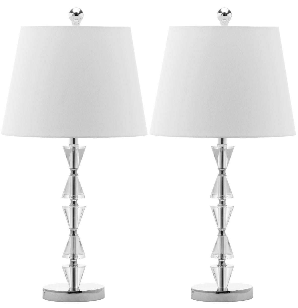 Deco 24.5-Inch H Prisms Crystal Table Lamp - Clear - Arlo Home - Image 2