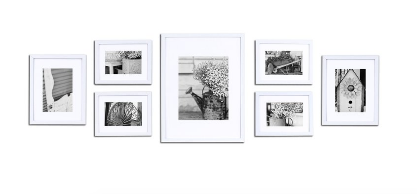Gallery Perfect Ribbed 7 Piece Picture Frame - Image 0