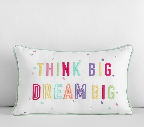 Dream Big, Think Big Decorative Pillow - Image 0