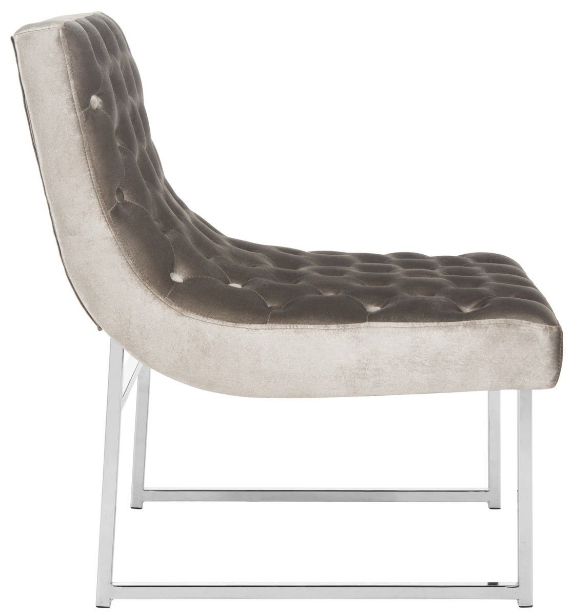 Hadley Velvet Tufted Accent Chair - Hazelwood - Safavieh - Image 2