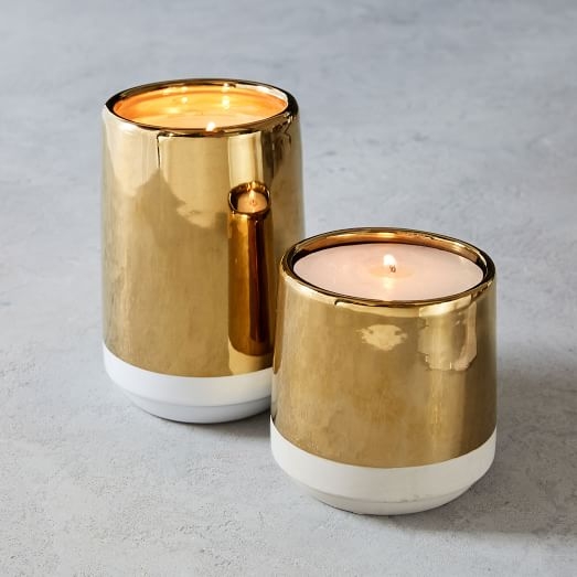 White + Gold Candle - large - Image 0