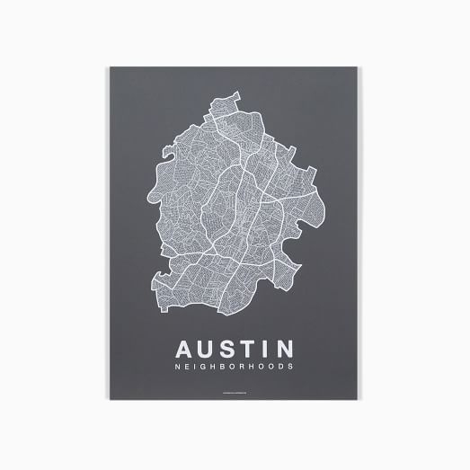 Native Maps - Austin Print - Image 0