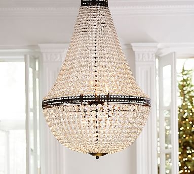 Mia Faceted-Crystal Chandelier - Large - Image 0