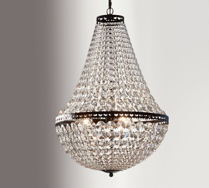 Mia Faceted-Crystal Chandelier - SMALL - Image 2