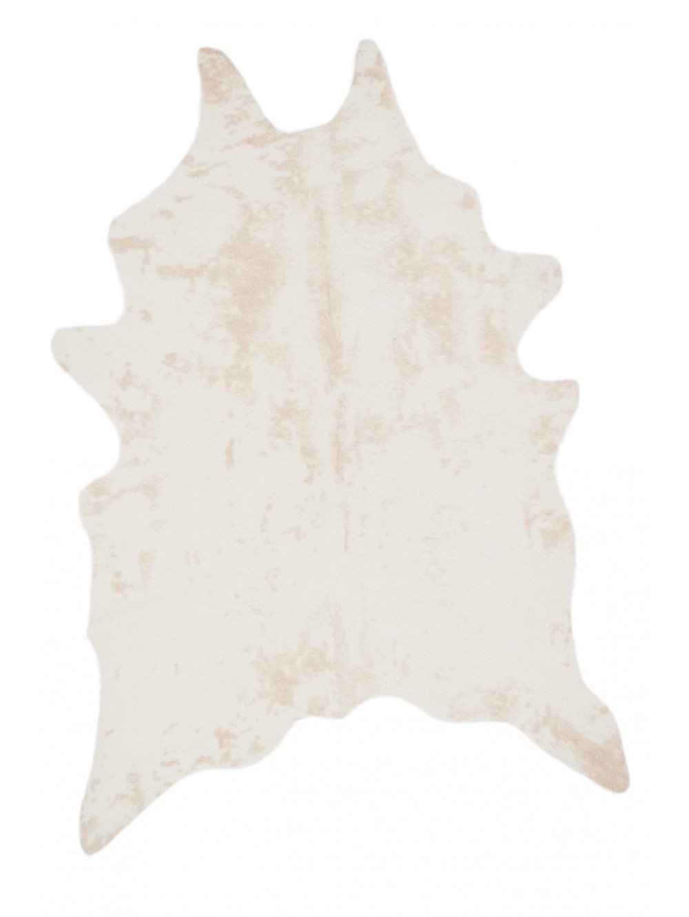 BRIGHTON FAUX COWHIDE RUG, beige 3'10" x 5' - Image 0