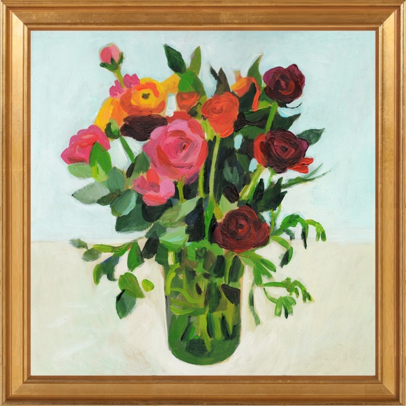 Flowers in a Vase 16" x 16" - Image 0