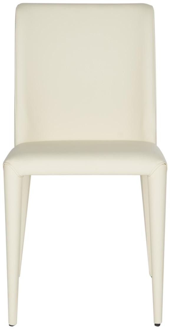 Garretson 18'' Leather Side Chair (Set of 2) - Buttercream - Safavieh - Image 1