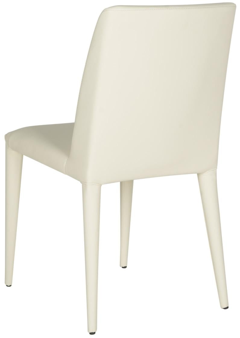 Garretson 18'' Leather Side Chair (Set of 2) - Buttercream - Safavieh - Image 2