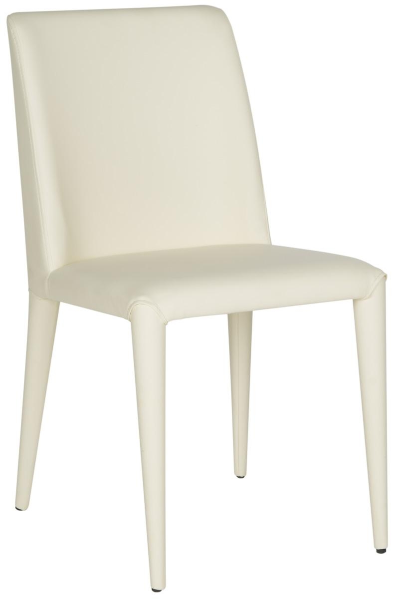 Garretson 18'' Leather Side Chair (Set of 2) - Buttercream - Safavieh - Image 3