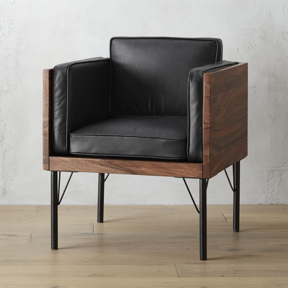 borough leather chair - Image 0