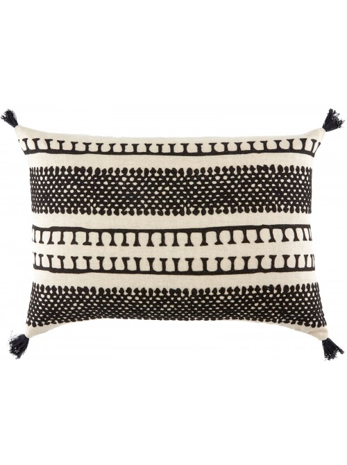 VENTUS PILLOW, BLACK AND WHITE - POLYESTER FILLED - Image 0