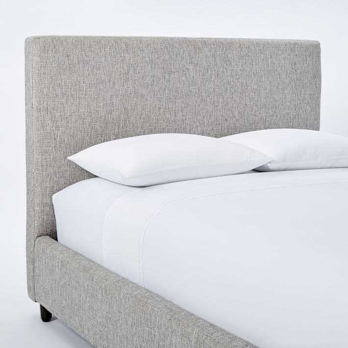 Contemporary Upholstered Storage Bed - Deco Weave, Queen - Image 2