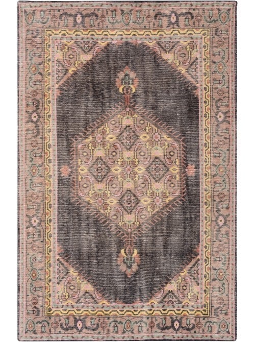 MIRABELLE RUG, CHARCOAL AND BEIGE - 3'6" x 5'6" - Image 0