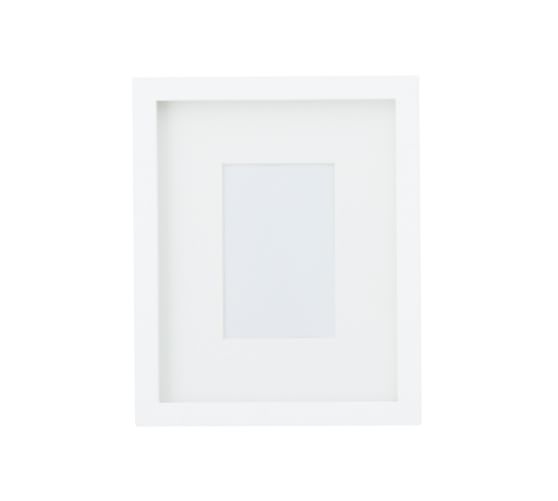 WOOD GALLERY SINGLE OPENING FRAMES - 4" x 6" Opening - Modern White - Image 0