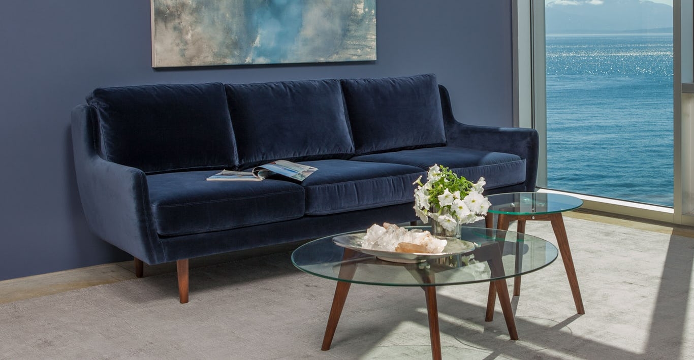 Matrix Cascadia Blue Sofa - Image 1
