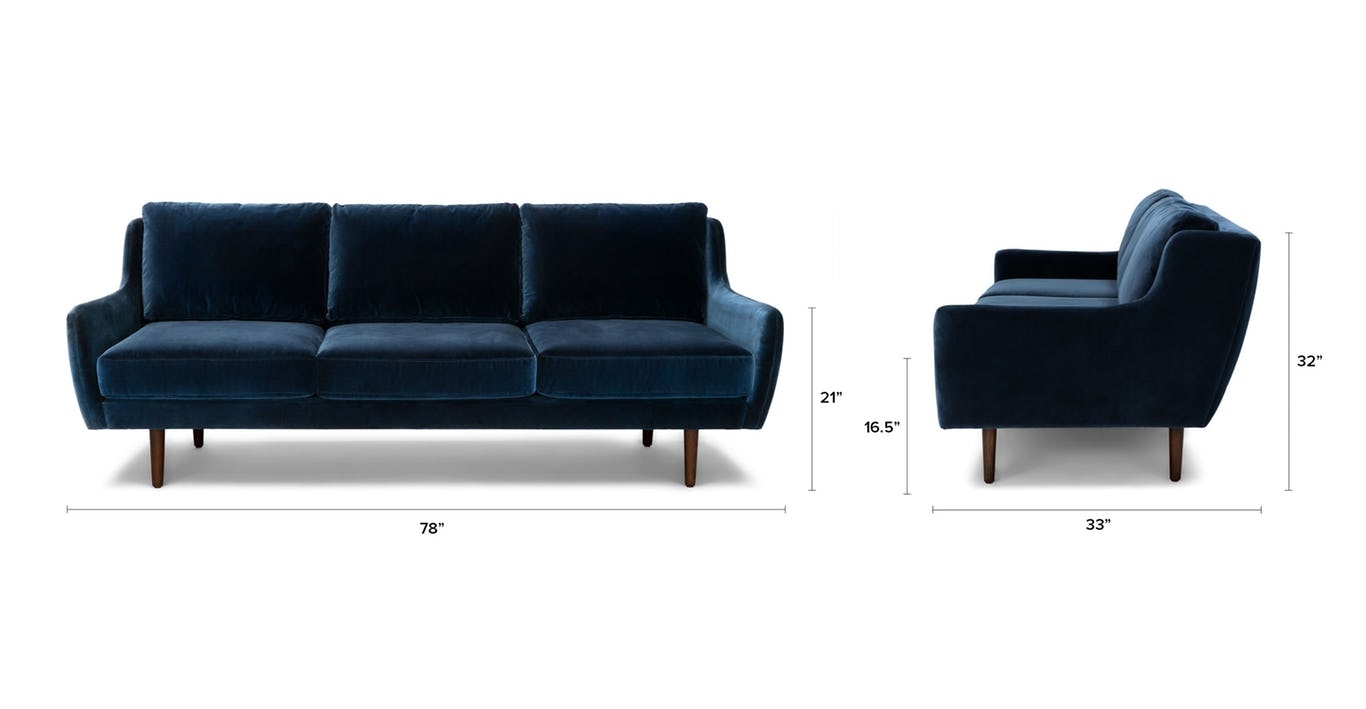 Matrix Cascadia Blue Sofa - Image 9